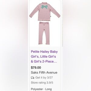 Petit Haley , gold and black girl outfit